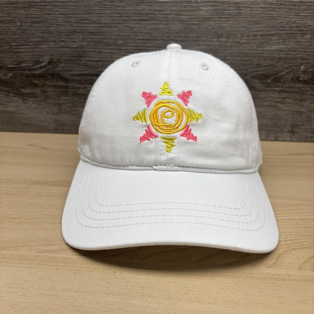 Cap America Hat Cap Strap Back Mens One Size White Sun Outdoor Embroidered